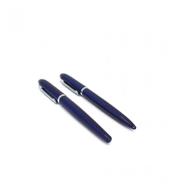 VIP Kalem Seti Dolma ve Tükenmez Kalem Lacivert 0324 - 3