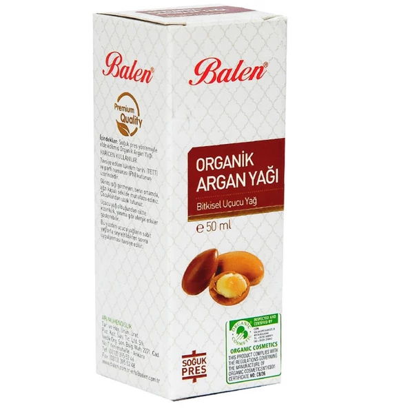 Balen Organik Argan Yağı 50 ML Doğal Soğuk Sıkım Pres
