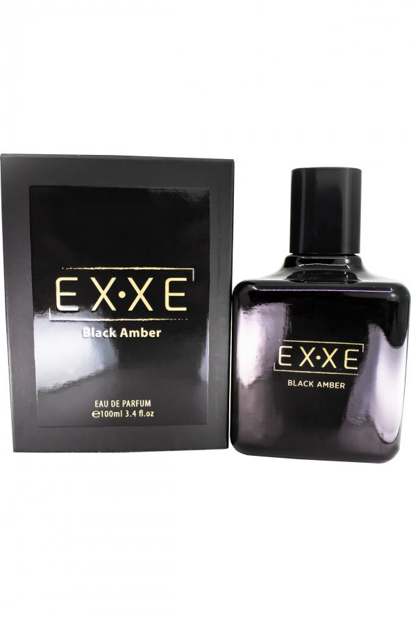 EX.XE Exxe Eau De Parfüm 100ml Man Black Amber Erkek Parfümü - 2