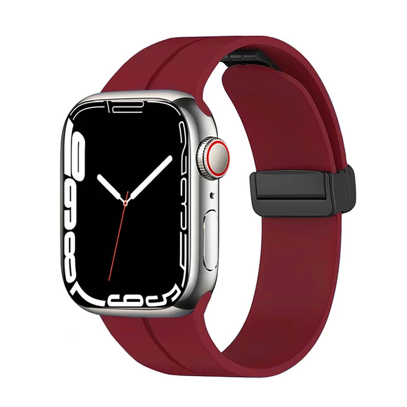 Apple Watch 44mm Zore KRD-84 Silikon Kordon Saat Değildir  Derin Mor