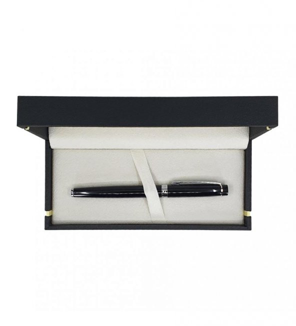 Scrikss Siyah Krom Özel Kutulu Dolma Kalem HK2222 - 5