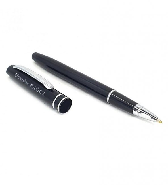 Kişiye Özel Siyah Metal Roller Kalem 0330