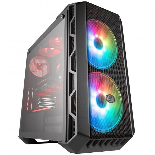 CM MasterCase H500 Mesh, Akrilik Panel, Tempered Glass 2x200mm ARGB Led Fanlı MidTower Kasa