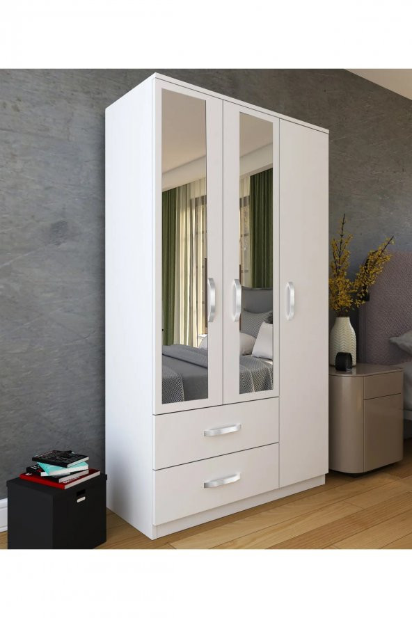 Metalia Gm 851 Home Aynalı 3 Kapı 2 Çekmeceli Gardırop - 2