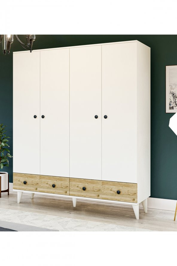 Metalia Gm 414 4 Kapılı 2 Çekmeceli GarDolap - 2