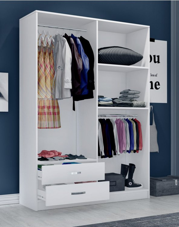 Metalia Gm 071 Novado 4 Kapılı 2 Çekmeceli Aynalı GarDolap - 3