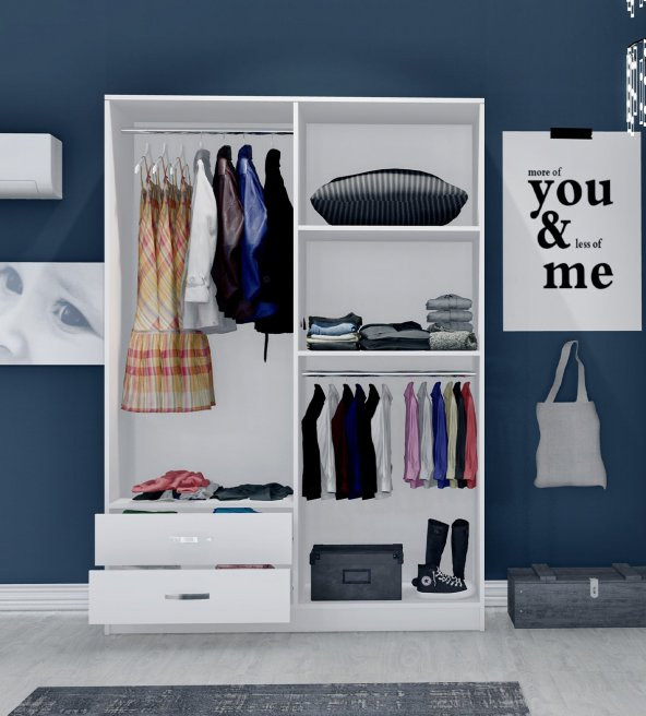 Metalia Gm 071 Novado 4 Kapılı 2 Çekmeceli Aynalı GarDolap - 4