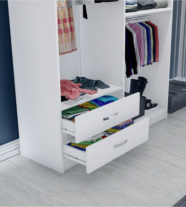 Metalia Gm 071 Novado 4 Kapılı 2 Çekmeceli Aynalı GarDolap - 5