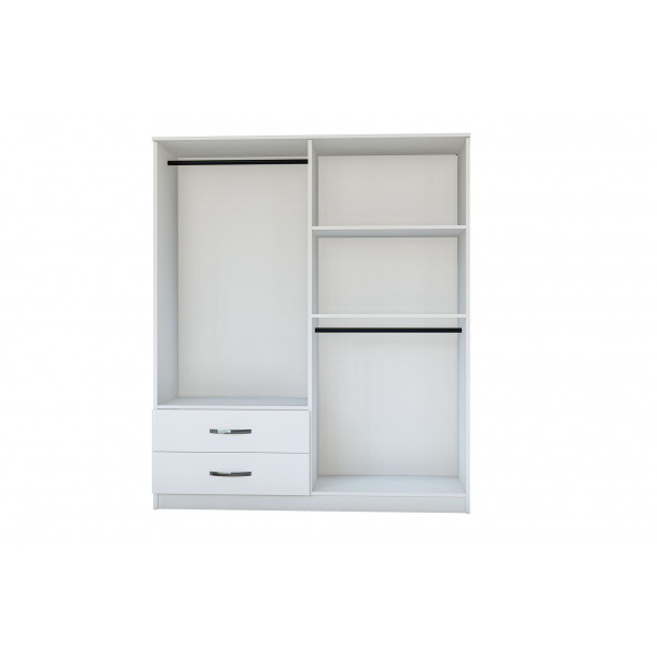 Metalia Gm 0080 Dekor 4 Kapılı 2 Çekmeceli Gardrop - 2