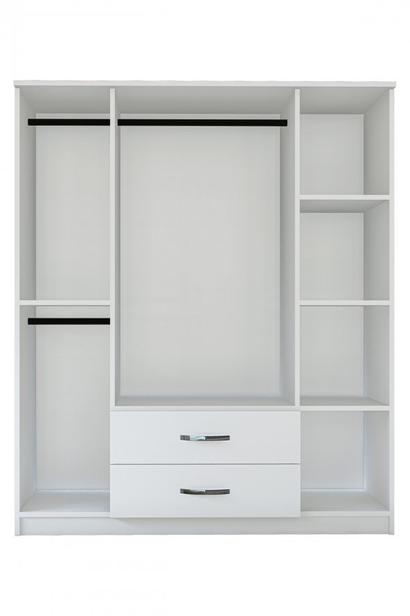 Metalia Smartline 4 Kapı 2 Çekmeceli Gardrop - 5