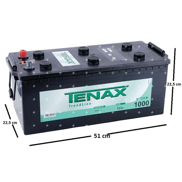 Tenax 12 V 180 Ah 1000 A EN Varta Akü Üretimi