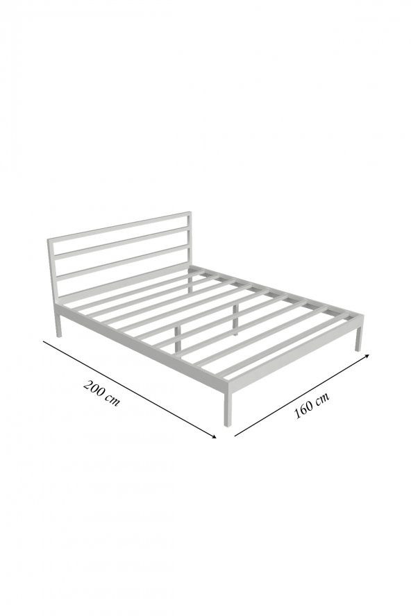 Metalia Gm 225 Vigon Çift Kişilik Metal Karyola Beyaz 160X200 Cm - 3