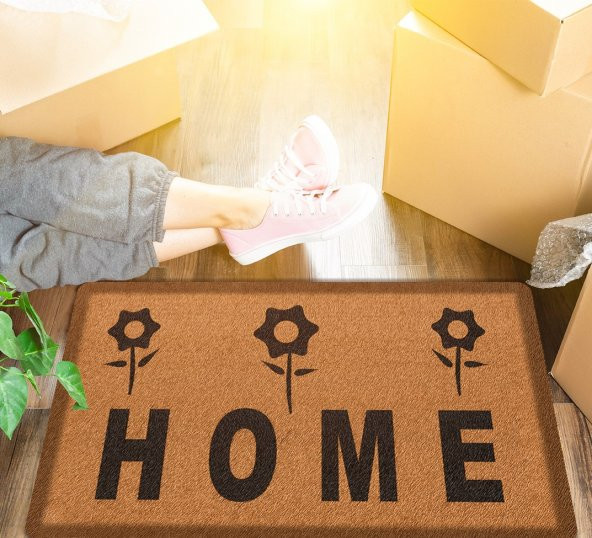 My Evilla Modern Dekoratif Kapı Önü Paspası Home