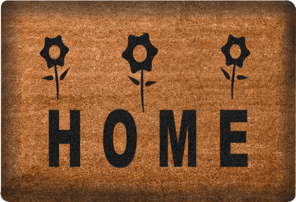 My Evilla Modern Dekoratif Kapı Önü Paspası Home - 2