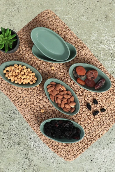 Keramika Yeşil Deniz Çerezlik/Sosluk 14 Cm 6 Adet 326 - 3