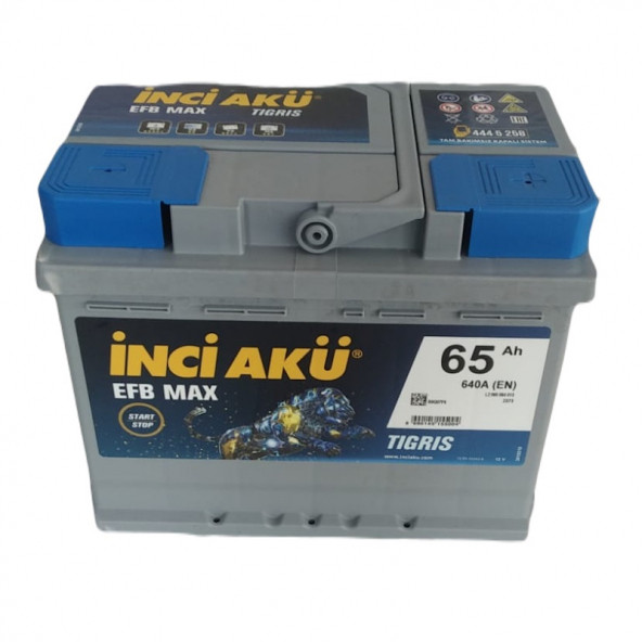 İnci 12V 65 Ah Efb Max 640 A(EN) Start Stop Akü