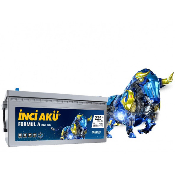 İNCİ AKÜ 12V 225 AH AMPER 1250A (EN) FORMUL A HEAVY DUTY