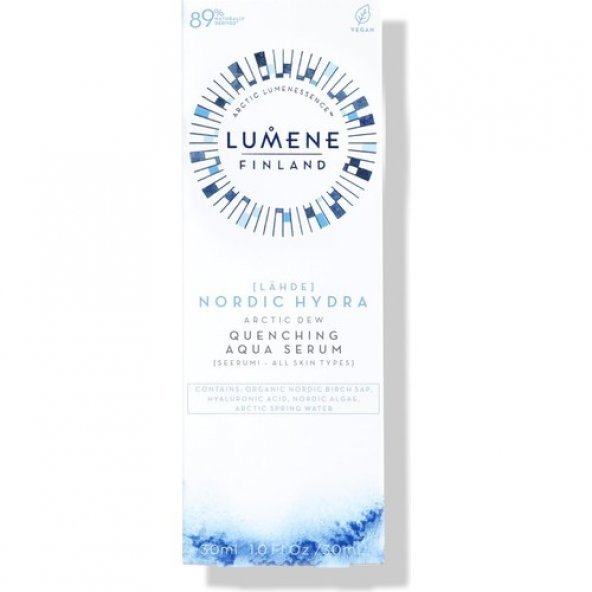 Lumene Arctic Dew Quenching Aqua Serum - Kutup Kaynak Suyu Içeren Nem Serumu 30ML - 4
