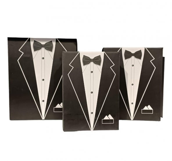 Crearthome Damat Bohçası,Damat Kutusu, Çeyiz Kutu Seti 3 lü Set