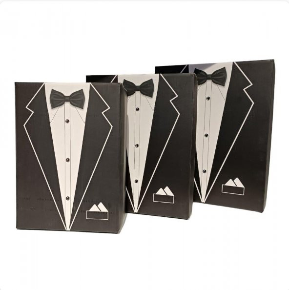 Crearthome Damat Bohçası,Damat Kutusu, Çeyiz Kutu Seti 3 lü Set - 2