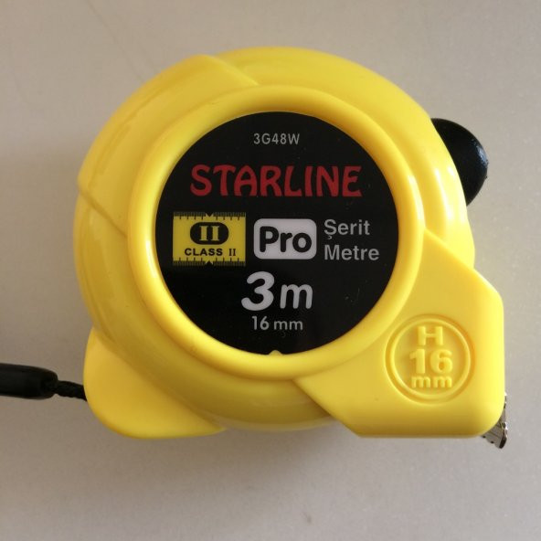 Starline 3G48W 3 Mt 16 Mm Şerit Metre 1 Kutu 12 Adet
