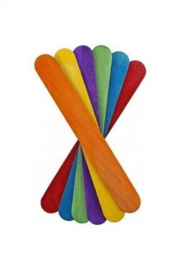 Brons Ahşap Dil-dondurma-abeslang Çubuğu Renkli Geniş 50li Çx - 2