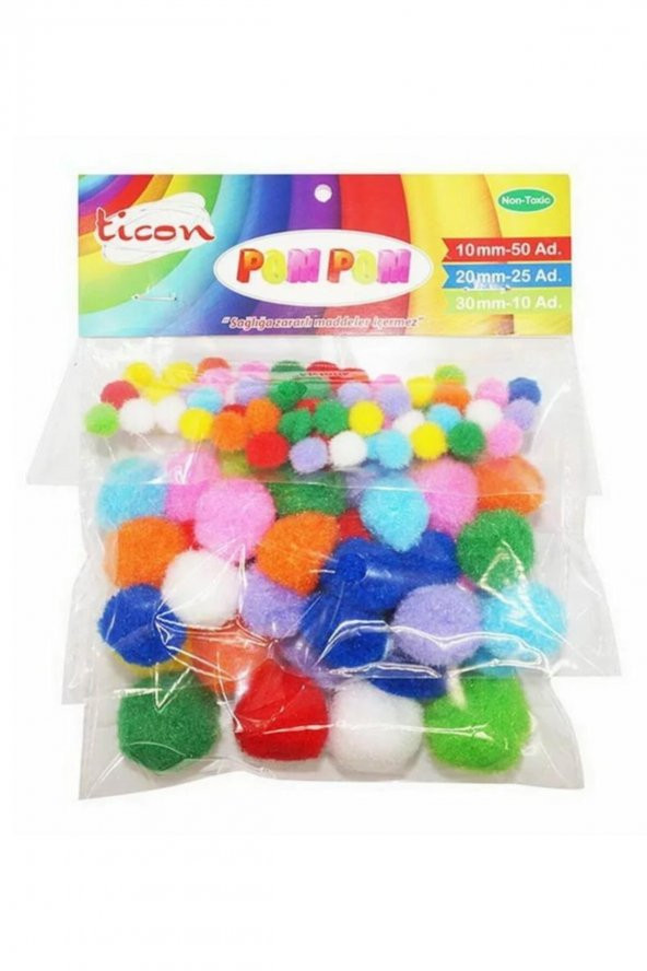 Ticon Ponpon (pom Pom) Karışık Paket 284088
