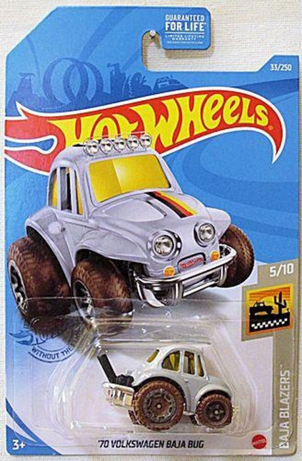 70 Volkswagen Baja Bug Grey Hot Wheels Tekli Arabalar 1/64 Ölçek Metal Oyuncak Araba