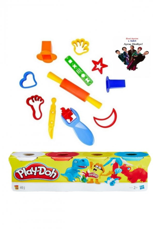 Play Doh Oyun Hamuru Kalıpları Ve 4 Renk Oyun Hamuru Kitap Ayracı - 2