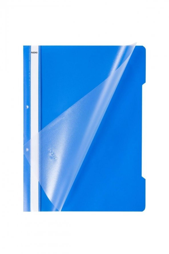 Noki A-4 Plastik Telli Dosya Mavi 25 Li (1 Paket 25 Adet)