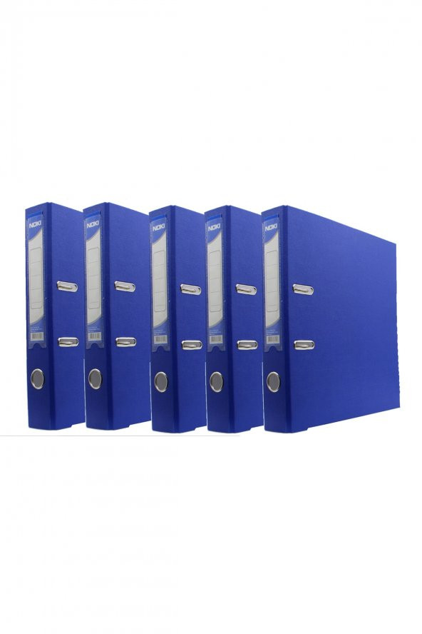 Noki Dar Plastik Klasör (56412-130) Mavi 5 Li Paket