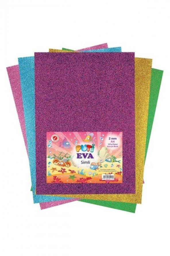 Puti Karışık Renk A4 Simli Eva 10lu 1130