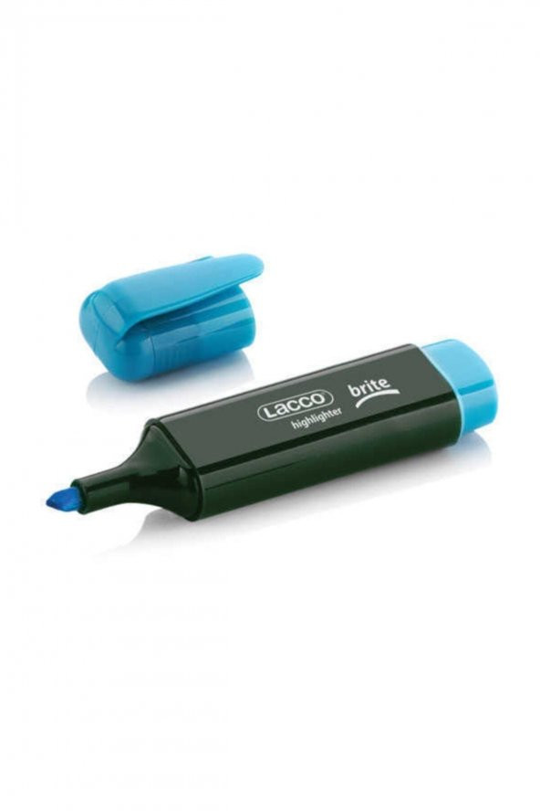 Lacco Fosforlu Kalem 10lu Mavi