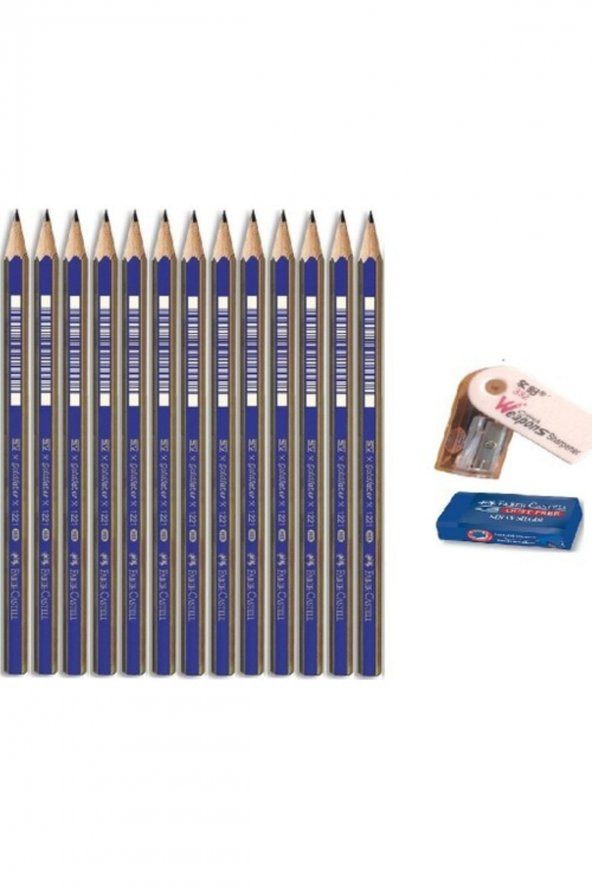 Faber Castell Faber-castell Resim Kalemi Dereceli Kalem Seti Karakalem Seti 4h 3h 2h H Hb 13lü Set