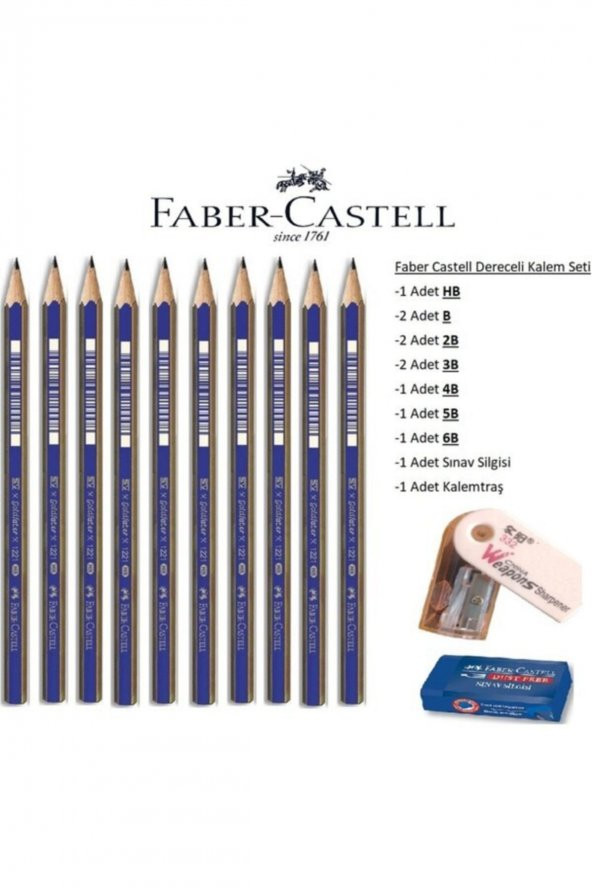 Faber Castell Faber-castell Dereceli Kalem Seti 10lu