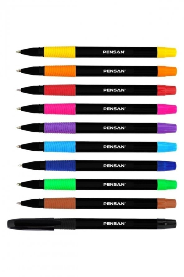 Pensan Tükenmez Kalem 10 Lu Paket 10 Renk