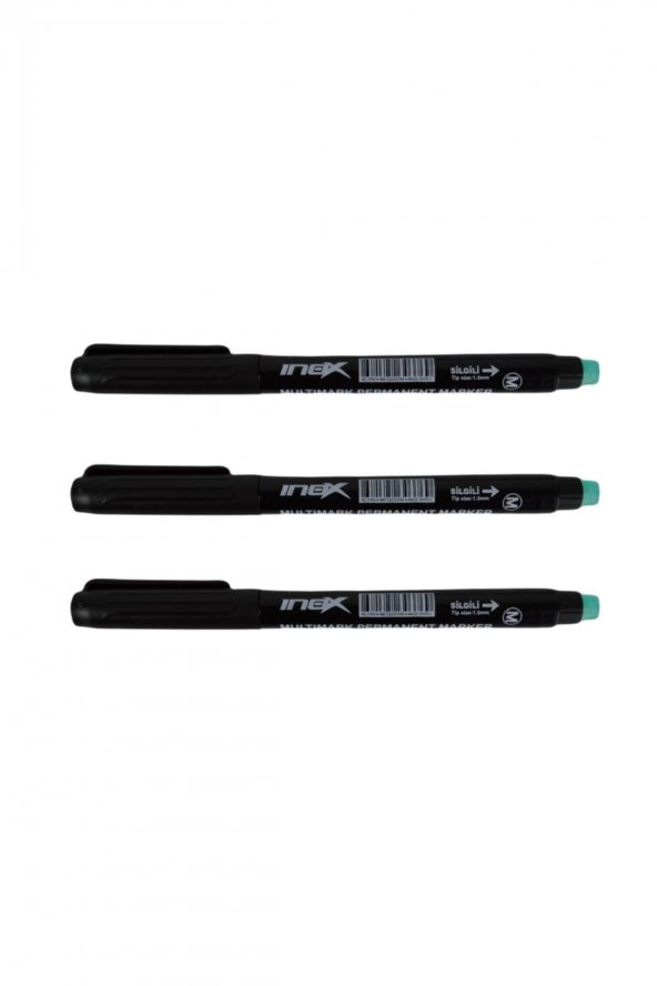 inox Cd Asetat Kalemi M Uç 0.8 Mm 3 Lü siyah