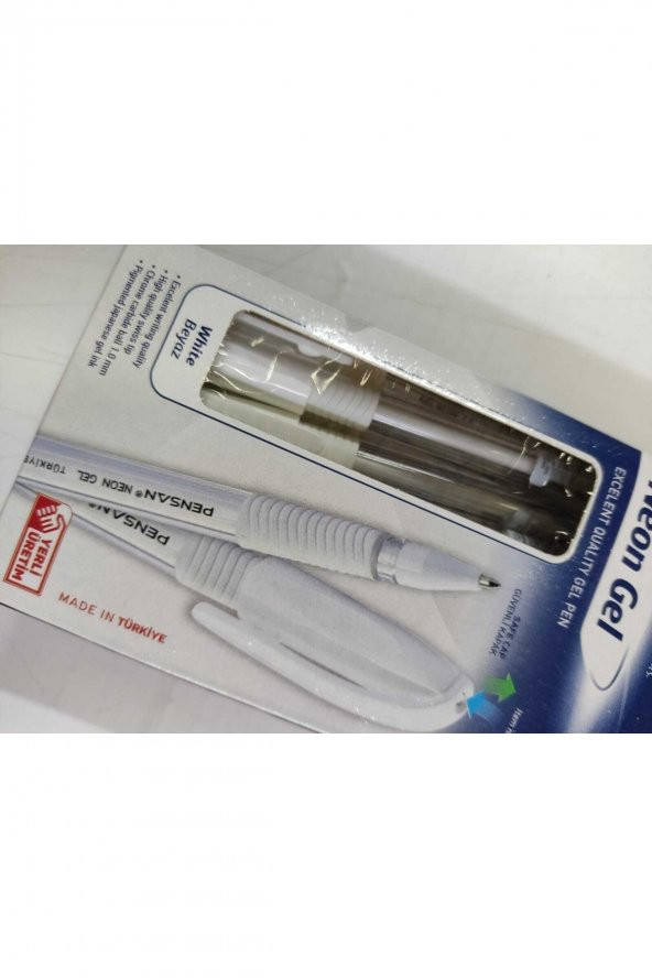 Pensan Neon Jel Beyaz Kalem 1.0 Mm 6 Adet - 3