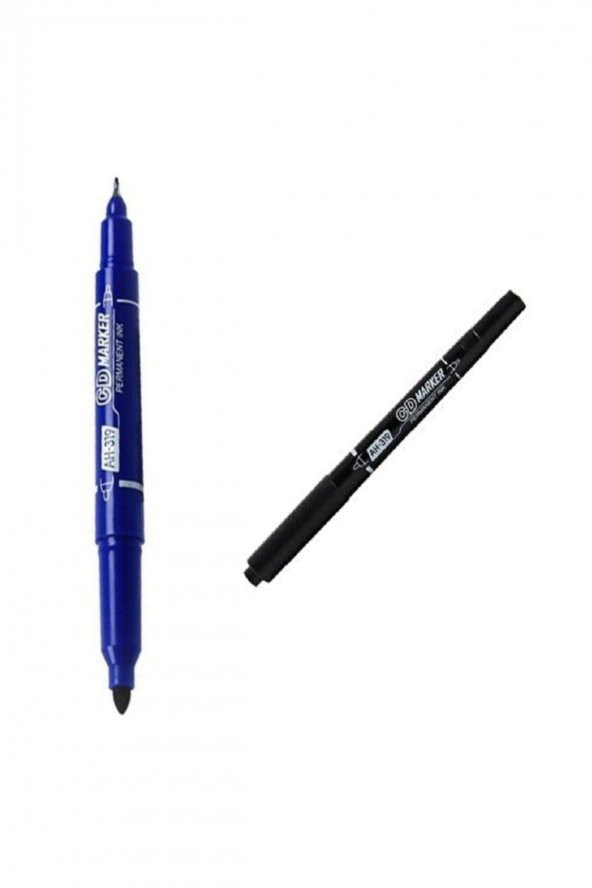 Aihao Cd Kalemi Çift Uçlu Mavi (1 Adet) Siyah (1 Adet)