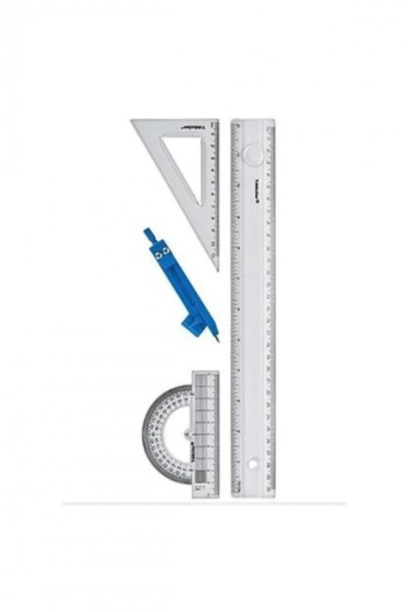 Yıldızlar Plastik Yıldızlar Çizim Takımı (30cm Cetvel+gönye+iletki+pergel)