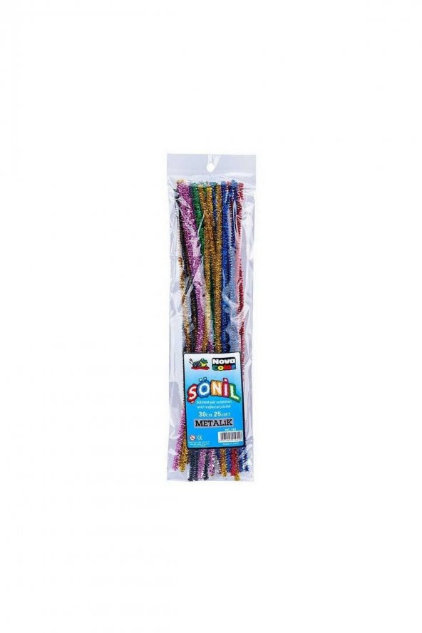 Nova Color 25li 30cm Metalik Simli Şönil Nc-283