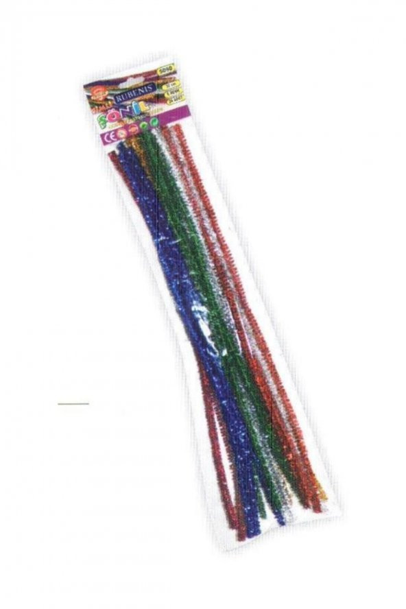 Rubenis 30 Cm 6 Renk 24lü Simli Şönil