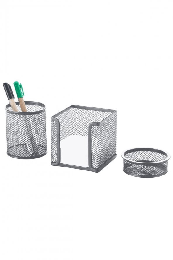 Tel Masa Seti 3lü (8915) Renk - Gümüs Fx