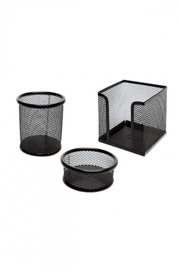 DRT Metal 3 Lü Kalemlik Seti Siyah