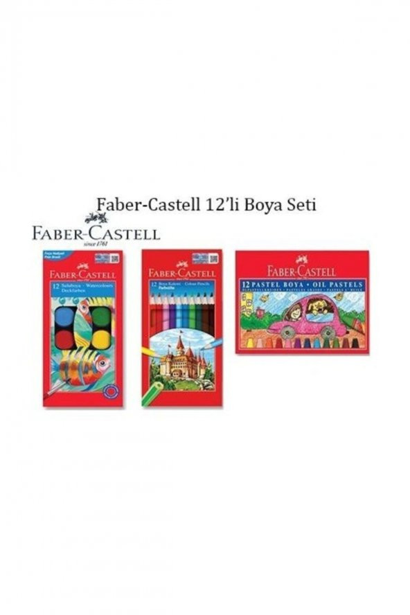 L 3lü Boya Seti 12li Sulu - Kuru Ve Pastel Boya B.s - 2