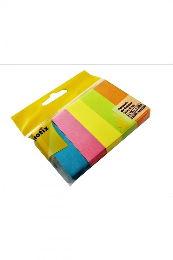 Notix Umur Notıx Kağıt Ayraç 5 Renk X 100yp Asmalı