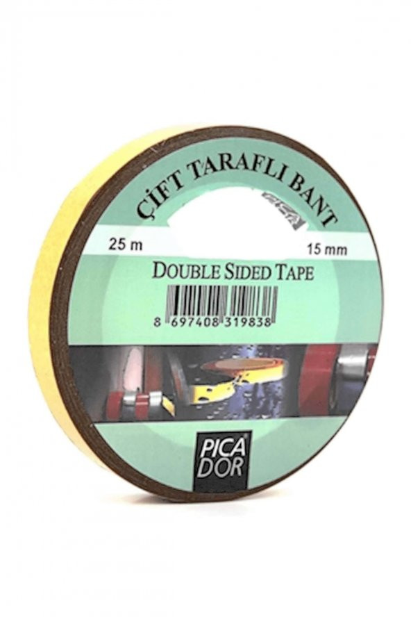 Picador 15 Mm X 25 Mt Çift Taraflı Bant