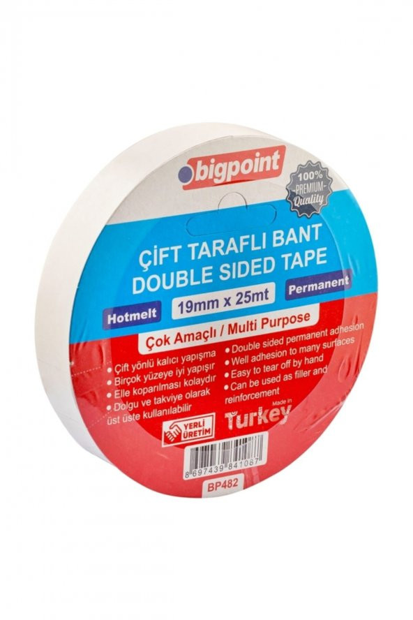 Bigpoint Çift Taraflı Bant 18 Mm X 25 M 12li Kutu - 2