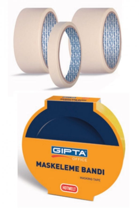 Gıpta Maskeleme Bandı Kağıt Bant 19 Mm X 40 Metre