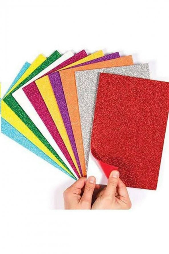 Bubu Simli Yapışkanlı Eva 20x30 Cm 10 Renk